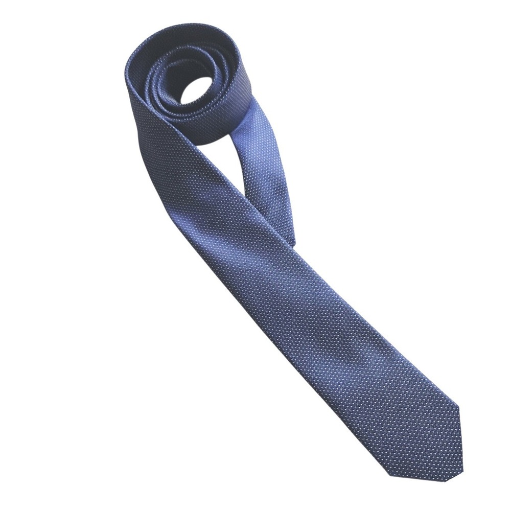 Calvin Klein Mens Navy Blue Micro Dot Geometric Formal Necktie‎ Tie